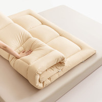 国家补贴：京东京造 厚乳面包床褥 国标A类宿舍四季可用加厚床垫床褥子 90x200cm
