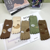 勋阳宇乐 儿童五指袜4-12岁春秋冬季男女童分指袜