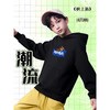  NASA WEEK 潮牌 儿童卫衣 小熊黑色圆领童装 150/3XL