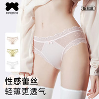 阪织屋 女士蕾丝内裤 纯棉抗菌裆 无痕舒适 法式三角裤 内裤*3