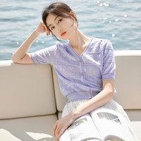 X.YING/香影 提花蝴蝶结 女士针织衫