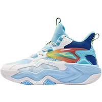 鸿星尔克 夏季缓震回弹球鞋  海滨蓝/微晶白 -偏小1码 35