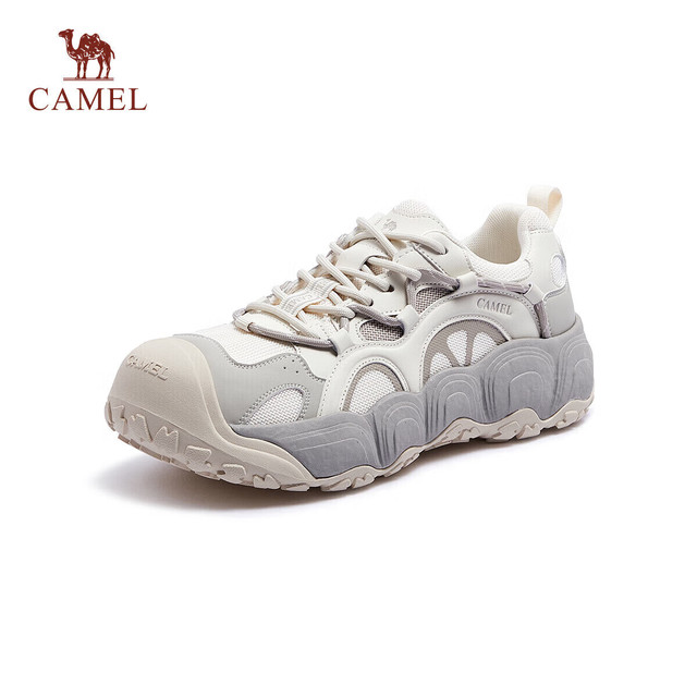 骆驼 柠萌丑萌鞋男撞色拼接厚底休闲鞋 L15A202062