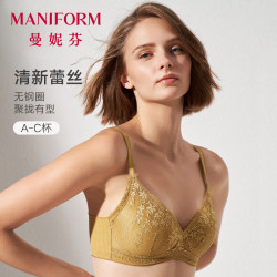 曼妮芬 薄款透气 女士文胸 金棕榈 34/75B