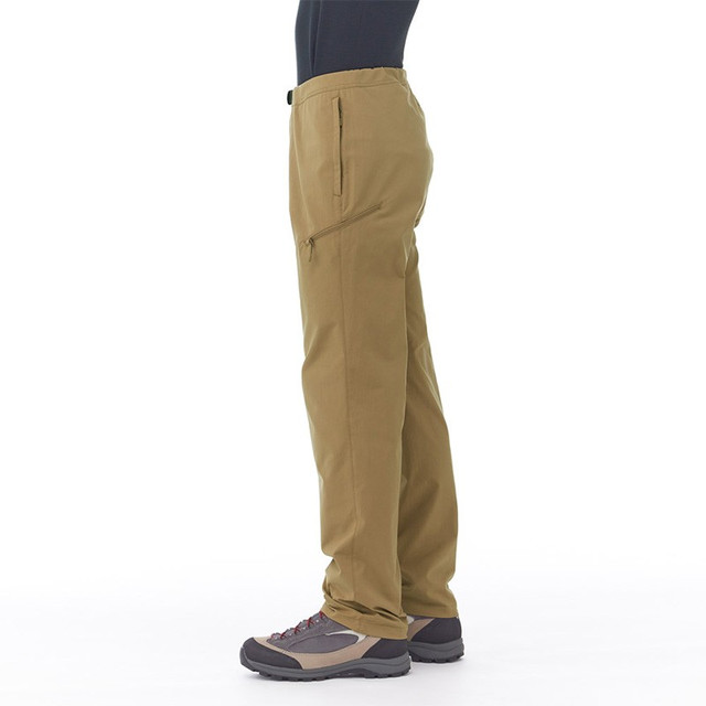 mont·bell 户外男款四季中厚徒步露营登山防风防泼水舒适运动长裤 1105673 褐色 L