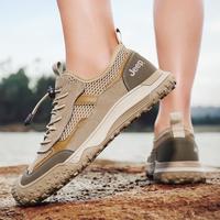 吉普 男鞋百搭休闲鞋包头运动鞋舒适透气网面鞋男