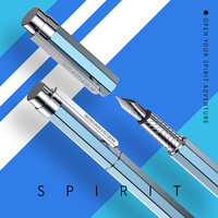 萧伯纳 生日礼物送礼成人钢笔高端轻奢冰川微蓝单支礼盒装高档商务办公签字笔