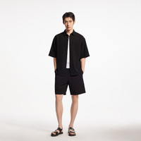  JACK&JONES/杰克琼斯 华夫格面料 男士短袖衬衫