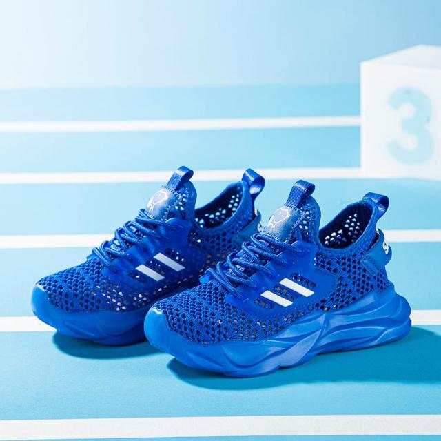 史努比 男女童春秋季网面透气跑步鞋休闲运动鞋包裹性好舒适百搭中大童