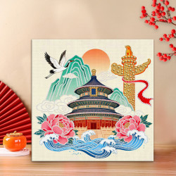 国庆珍珠画DIY爱国手工包