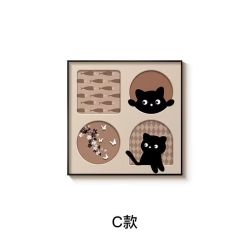 中古风猫咪装饰画