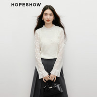  HOPESHOW/红袖 花卉刺绣 女士上衣