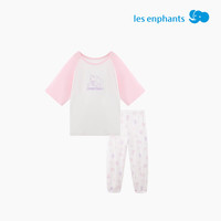 丽婴房 儿童家居服套装 蜜桃粉 90cm/2岁