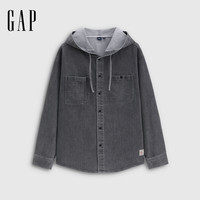 Gap/盖璞 男士牛仔连帽夹克