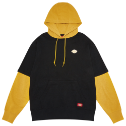 Dickies 拼接假两件 连帽卫衣