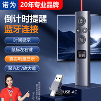 移动端、京东百亿补贴：诺为 蓝牙激光笔PPT翻页笔教师用 电子笔翻页器数字物理双激光 LED液晶屏希沃白板鸿合 N95s BLE 双头版