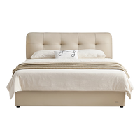  QuanU/全友 轻奢高级感 真皮床 电动储物款 【牛皮 | 米白 | 上翻开合电动储物款】 1.5米x2米