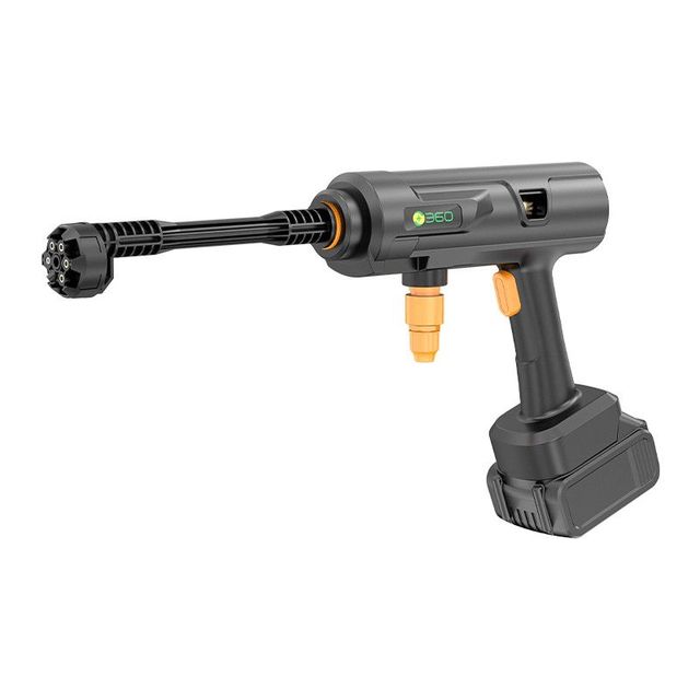 360 便携锂电水枪 家用车用无线洗车机 高压清洗