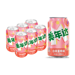 百事 可乐 美年达 Mirinda 橙味 碳酸饮料汽水 百事出品 新老包装随机发货 330ml*6罐