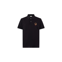 BALLY 26春夏黑色棉混纺男士polo衫6314555 黑色 L