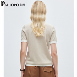  PALUOPO/帕罗 桑蚕丝 女士短袖T恤