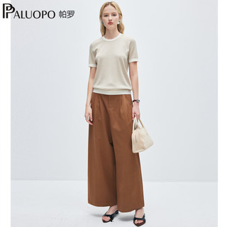  PALUOPO/帕罗 桑蚕丝 女士短袖T恤