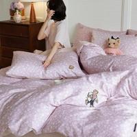 TEENIE WEENIE 小熊2026新款全棉床上用品四件套100%纯棉被套床单三件套