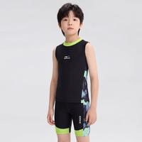 鸿星尔克 儿童专业泳衣男童泳衣中大童分体高弹舒适透气游泳竞速冲浪服泳装