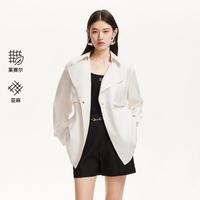 VERO MODA 春夏双排摁扣系带收腰风挡装饰外套高级感