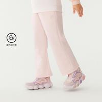 FILA 女小童（105-130）针织长裤女童宽松舒适休闲百搭微喇长裤