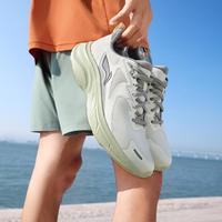 李宁 跑步鞋男鞋轻驰休闲鞋圆头男士鞋子跑鞋反光低帮运动鞋