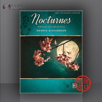 亚历山大 夜曲 浪漫风格的钢琴独奏 全套共一至二卷 Alfred原版