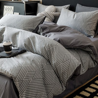 苏萱 纯棉 男士床上四件套 勒夫