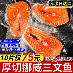 渔游记 挪威三文鱼中段 500g 冷冻