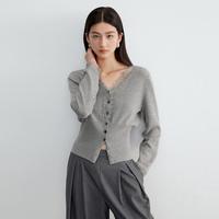 迪赛尼斯 女士长袖拼接针织衫