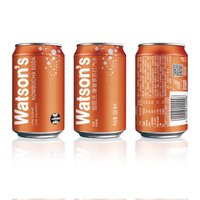 屈臣氏 康普茶迷你苏打气泡水 200ml*24罐