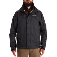 Marmot 男士防水轻量雨衣 两侧口袋 户外徒步专用 黑色 L