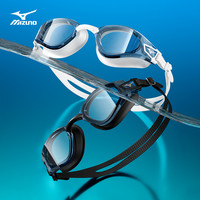 美津浓 泳镜 防水防雾 中大框 近视平光 男女 专业潜水 中框 游泳眼镜装备