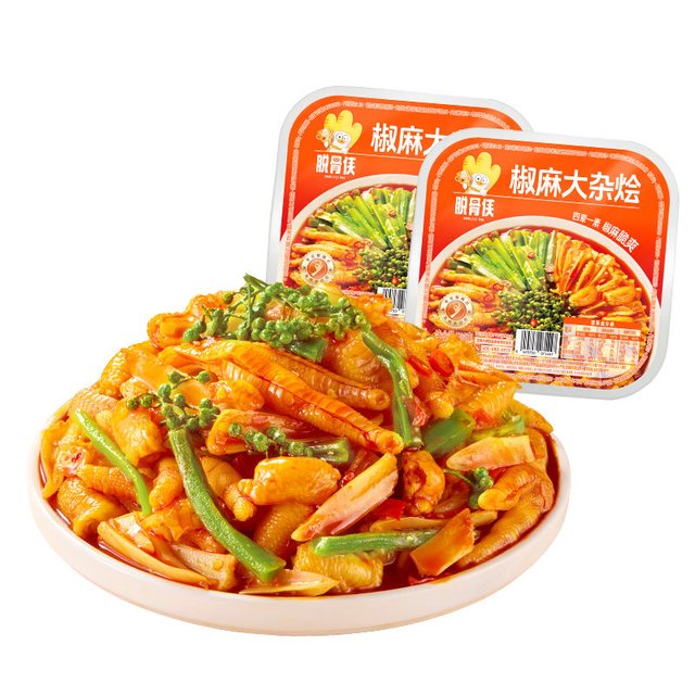 移动端：脱骨侠 无骨鸡爪 1000g 蒜香酸辣甜-微辣1000g，蒜香酸辣甜-中辣1000g，蒜香酸辣甜-重辣1000g，柠檬酸辣味-微甜1000g，川香红油味1000g，藤椒麻辣味1000g，泡椒香辣味1000g