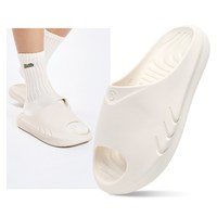 移动端：准者 运动拖鞋男天际1夏季防水防滑软弹篮球小鲨鱼室内外穿厚底一字拖  机械灰  41