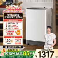 Panasonic 清净乐 波轮洗衣机 全自动家用 10KG除螨洗抗菌波盘 家电 XQB100-T2F1
