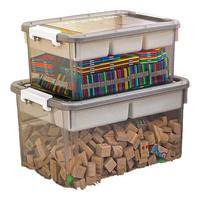 禧天龙 2个装乐高收纳盒 玩具分格整理箱 分层 45.5*33.5*27cm