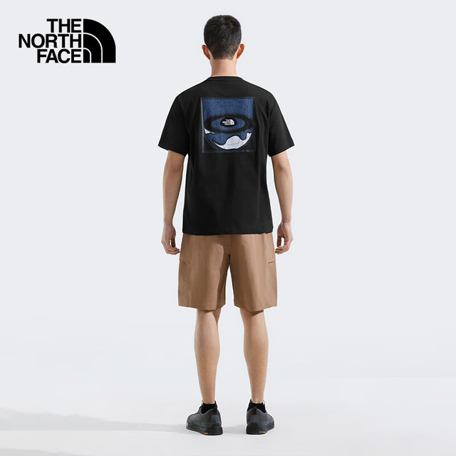 北面 短袖T恤男圆领户外宽松透气|8D7V