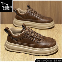 东方骆驼 男士休闲鞋 2026新款秋冬防水防滑加绒板鞋