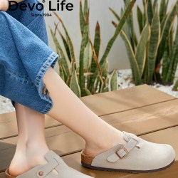 Devo Life 情侣半拖博肯鞋 3624