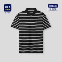 海澜之家 PANDA WOWO熊猫系列POLO衫春夏新条纹翻领短袖