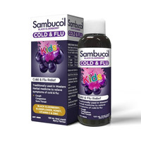 Sambucol 黑接骨木糖浆 补锌 维生素 免疫力 120ml
