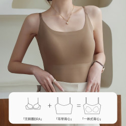 芬腾 女士透气吊带背心 带胸垫