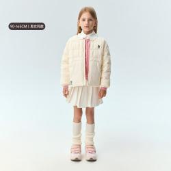TEENIE WEENIE 小熊 男女童装 冬季款 三防面料 儿童羽绒服 真羽绒轻羽绒 保暖防风 校服内搭
