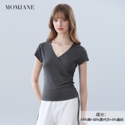 Mom Jane 哺乳短袖t恤孕妇上衣外出辣妈款喂奶夏季薄款半袖内搭打底衫外穿